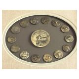 Ducks Unlimited 50th Anniversary Framed Coins