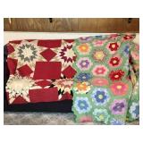 Vintage Hand-pieced Heritage Quilt & Quilt Top