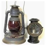 Vintage Dietz Lantern C2 & RR Light