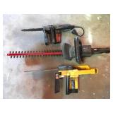 Hedge Trimmers & 2 Electric Chain Saws