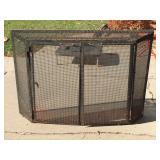 Large Vintage Fireplace Screen