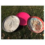 Vintage Snow Saucers (3)