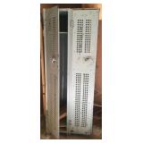 Double Vintage Wall Locker Unit