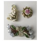 Coro Duette Pin, Rose Pin