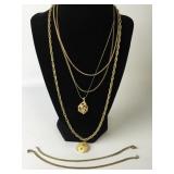 Gold Colored Necklaces (5)