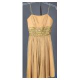 Gold Lurex Cocktail Dress, 1960