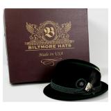 Biltmore Tyrolean Fedora - New, 7 3/8