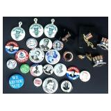 Patriotic Jewelry, Vintage Campaign Buttons