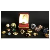 Solid Band Cocktail Rings, 17 Rings