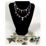 Rhinestone Bracelets, Necklaces, Pins, Brooches