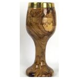 Olivewood Chalice from Jerusalem