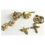 10K - 12K Black Hills Gold Jewelry Items 8.0g
