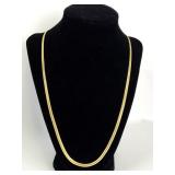 14K Gold Herringbone Necklace, 13.5g
