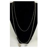 Sterling Silver Necklaces & Pendants, 16.6g