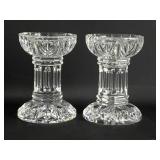 Waterford Bethany Pillar Candlesticks, Pair