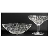 Waterford Crystal Stemmed Compote & Bowl