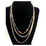 Sterling Silver Necklaces (3) 41.8g