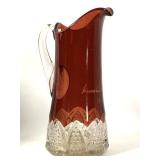 Antique Ruby & Crystal Souviner Tankard