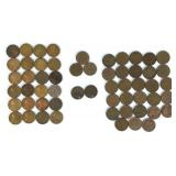 Wheat Pennies (26), Canadian Pennies (31)
