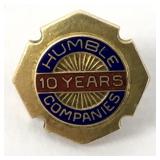 Vintage 14K Gold Employee Service Pin, 2.8g