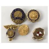 Vintage Employee Service Pins (5)