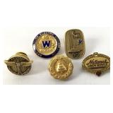 Vintage Employee Service Pins (5)