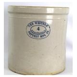 Vintage Western Pottery 4 Gallon Crock
