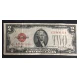 1928G $2 Red Seal Two Dollar Bill