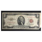 1953A $2 Red Seal Two Dollar Bill