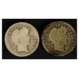 Mixed Barber Dimes (2)