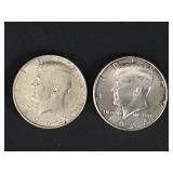 1964-PD Kennedy Half Dollar  AU