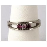 10K WGold Ladies Ring Size 7, 2.1g