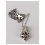 10K WGold Necklace 18 in, 1.3g