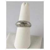 Sterling Silver Ladies Ring Size 7.5, 8.4g