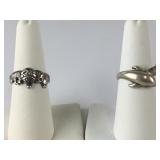 Sterling Silver Rings Size 7, 6.2g