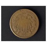1865 Two Cent Piece  G