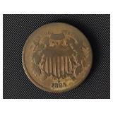 1865 Two Cent Piece  G