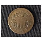 1865 Two Cent Piece  G
