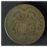 1865 Two Cent Piece  G