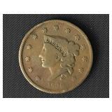 1836 Large Cent - Coronet Liberty Head  G