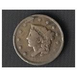 1836 Large Cent - Coronet Liberty Head  G