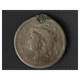 1838 Large Cent - Coronet Liberty Head  G