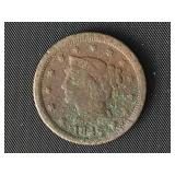 1848 Large Cent - Braided Hair Liberty Head  G