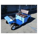 ELECTRIC UTILITY CART (BLUE)  RUNS, NEEDS CHARGING