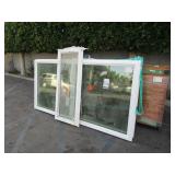 2 VINYL FRAME GS PICTURE WINDOWS AND  1 VINYL FRAM