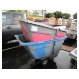 2 RUBBER MAID DUMP BINS