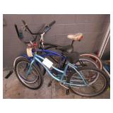 3 BEACH CRUISER BIKES