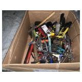 BOX OF ASSORTED HAND TOOLS  (MISCELLANEOUS)