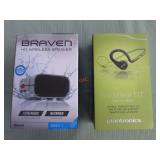 1 LOT WITH BRAVEN HD SPEAKER, PLANTRONICS