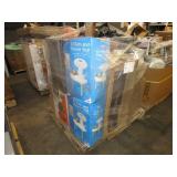 PALLET OF ASSORTED ITEMS, SHOWER SEAT, RIDGID  (MI